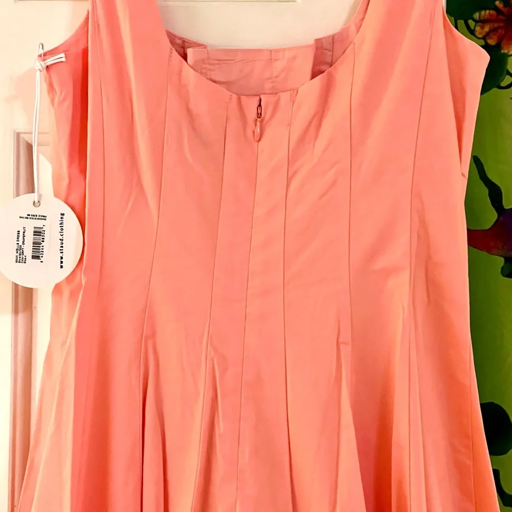 NWT Staud Wells Maxi Dress Grapefruit - Picture 14 of 16
